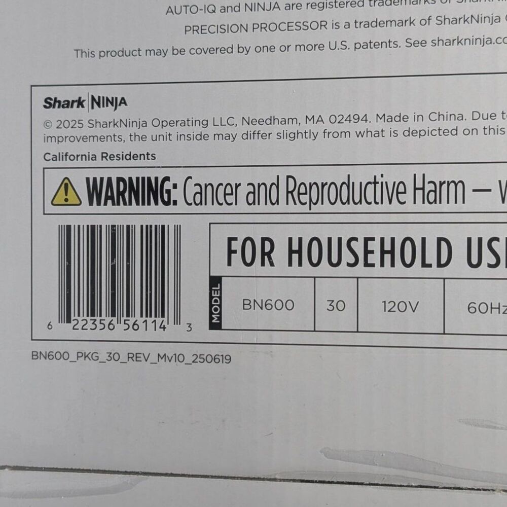 Ninja BN600 Professional Food Processor 850W 9-Cup Auto-iQ New in Box - Picture 7 of 7